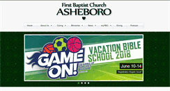 Desktop Screenshot of fbcasheboro.com