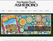 Tablet Screenshot of fbcasheboro.com